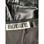 ROTATE BIRGER CHRISTENSEN Emili Crop Top Faux Leather Black Logo Photo 7