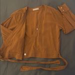 Everlane  Washable Silk Wrap Top Sz 4 Photo 5