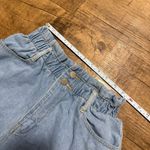 Princess Polly Aaron & Amber paper bag denim distressed mom shorts Photo 3