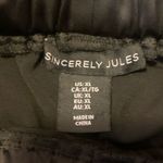 Sincerely Jules Wide Leg Pants XL Satin Black Wide Waistband High Waisted Photo 3