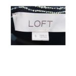 Loft  A Line Dress Womens Petites 8 Navy Multi Striped Knit Cotton Back Zipper Photo 5