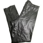 Lulus  Women's Black Faux Leather Dress Pants Size M Party/Cocktail Photo 0