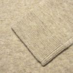 Vince NWT Textured Soft Sculpted Crew Neck Sweater in Heather Wheat Cream M Photo 6
