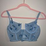 Tic Toc Blue Butterfly Corset Top Photo 0