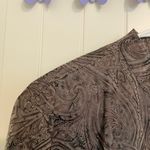 EUC Vintage Birch Hill women’s brownish gray paisley print zip jacket large Photo 3