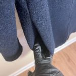 COS  Womens Full Zip Jacket 100% Wool Size 4 Lined Navy Blue Photo 4