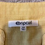 Rip Curl NWT- Mustard Yellow V-Neck Classic Long Sleeve Surf Shirt Tunic Photo 4