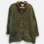 Vintage Cabin Creek Barn Coat Army Green Corduroy Trim Classic Preppy 2XL Size XXL Photo 10