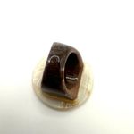 Abalone circle cocktail ring Photo 4