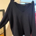 Something Navy  Women's Deep Blue V-Neck Sweater Photo 1