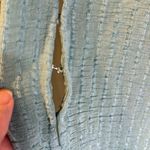 Free People  high neck woven blouse in turquoise blue large Photo 6