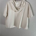 Bearded Goat Cream Hooded Short Sleeve Sweatshirt size XS/S Photo 5