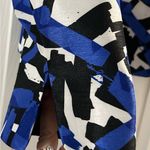 Jones Wear  Royal Blue Pattern Blazer Size 14 Photo 4