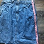 Vintage Jean Blue Jean Skirt Above The Knee M Size M Photo 4