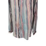 Bella Dahl Button Down Shirt Coastal Stripe Cream Pink Blue Size Medium Photo 10