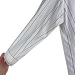 Wilfred Free Aritzia Linen Blend Relaxed Striped Button-down Shirt Small S Photo 5