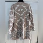 Frye  Women's The Cozy‎ Cardigan, Tan (Oatmeal Combo), Size M AZTEC Photo 5