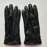 Isotoner Vintage Aris  butter soft black leather gloves with knot detail Photo 3