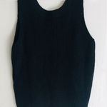 Commense Womens Tank Top Size XS Black Ribbed Trim‎ Knit Sleeveless Scoop Neck Photo 0