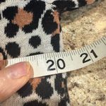 A New Day Brown and Cream Cardigan Sweater with Animal Print Photo 4