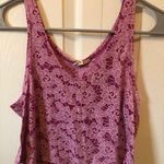 LA Hearts  small purple printed tank top Photo 0
