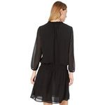 J.Crew  Mercantile Black Smocked Tie-Front Long Sleeve Dress Photo 2