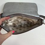 Guess Vtg Y2K Mini Bag Silver Croc Embossed Chain Accent Purse Handbag Retro Photo 8