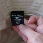 Steve Madden  Women's Reversible Plaid Bucket Hat Cream Fabric Photo 10
