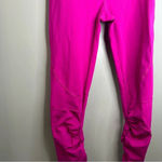 Free People  FP Movement Hot Pink Fuscia Scrunch Ankle Leggings Size M Photo 3
