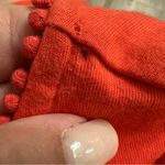 BODEN Red Orange Floral Embroidered Tunic Denim Hemline 100% Cotton Size 8 Blue Photo 6