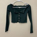 Grade & Gather NWOT off the shoulder dark green top  Photo 0