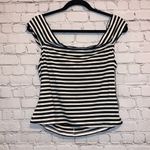 About Us NWT  Black & White Striped Blouse Photo 2