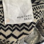 Mustard Seed  Kimono Poncho Womens Large/XL Aztec Tribal Open Front w/Sleeves Photo 8