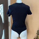 Monrow black short sleeve bodysuit Size XL Photo 2