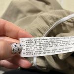 ZARA  Jumpsuit Size Medium Poly Linen Blend Tan One Piece Belted Deep V Neck Photo 9