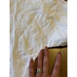 Aritzia Wilfred  Button down Shirt Blouse white 100% Organic Linen Size XS Luxury Photo 14