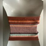Aerie  Rust Multicolor Knit Striped Tube Top M Photo 2