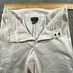 Ralph Lauren Lauren  White‎ Crop Pants Women 14 Stretch Straight Wide Leg Casual Photo 3
