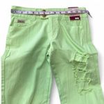 Y2K Neon Green Low Rise Ripped Flare Jeans Size undefined Photo 5