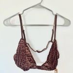 SKIMS Lightweight 4X Chestnut Brown Logo Bralette Photo 0