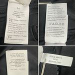 J.Crew  Reimagined Square Neck One-Piece Swimsuit Black Ruched Size 14 Slimming Photo 10