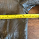 REZREKSHN BY ESTHER CHEN Moto Leather Jacket Coat Outerwear Brown Zip Up XS Photo 9