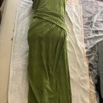 ASOS  Olive Green Textured Midi Dress Photo 4