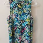 Everly Anthropologie Floral Sleeveless Top 2 Dopamine Coconut Girl Fairycore Photo 3