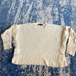 Central Park West Sycamore Fringe Sweater in Cream Photo 4