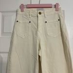 Lola Jeans Milan Ivory High Rise Wide Leg White Size 25 Photo 3