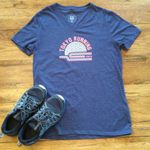 ASICS  V-neck Tokyo Running T-shirt Size Medium Photo 0