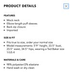 Ted Baker Elegant Black Puff Sleeve Top Photo 1