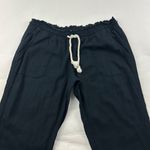 Roxy Black Linen Blend Wide Leg Lounge Pant XL Photo 1