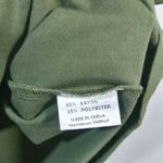 Merokeety  Fashion Green Long Sleeve Dress With Pockets  Size Small Photo 4